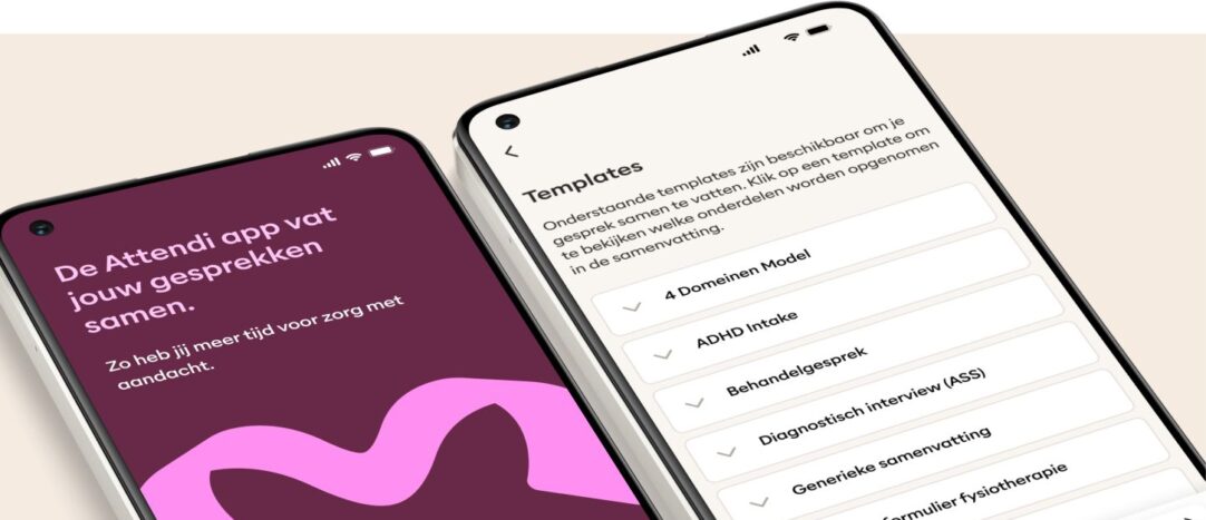 AI-tool Attendi app neemt gesprekken op en maakt er objectieve verslagen van