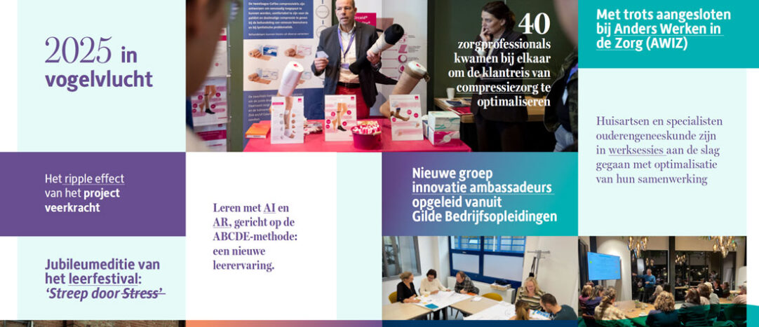 Vogelvlucht pagina van het jaarverslag 2025 van Zorgconnect