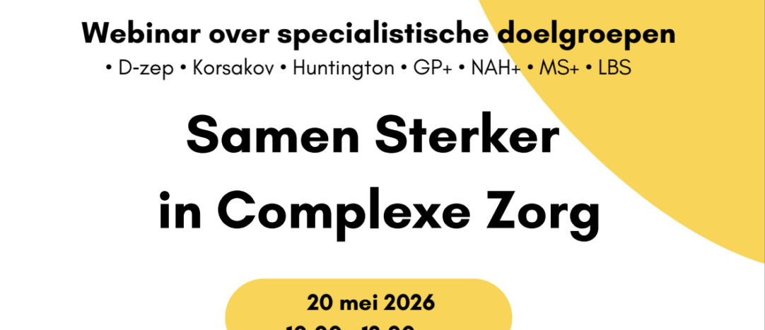 Webinar over de samenwerking in complexe zorg